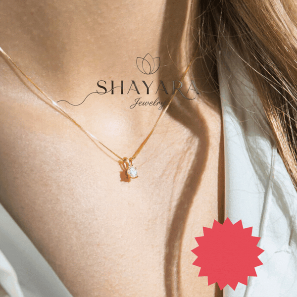 💎 Glow D'or – שרשרת יוקרתית עם אבן יהלום מרכזית 💎