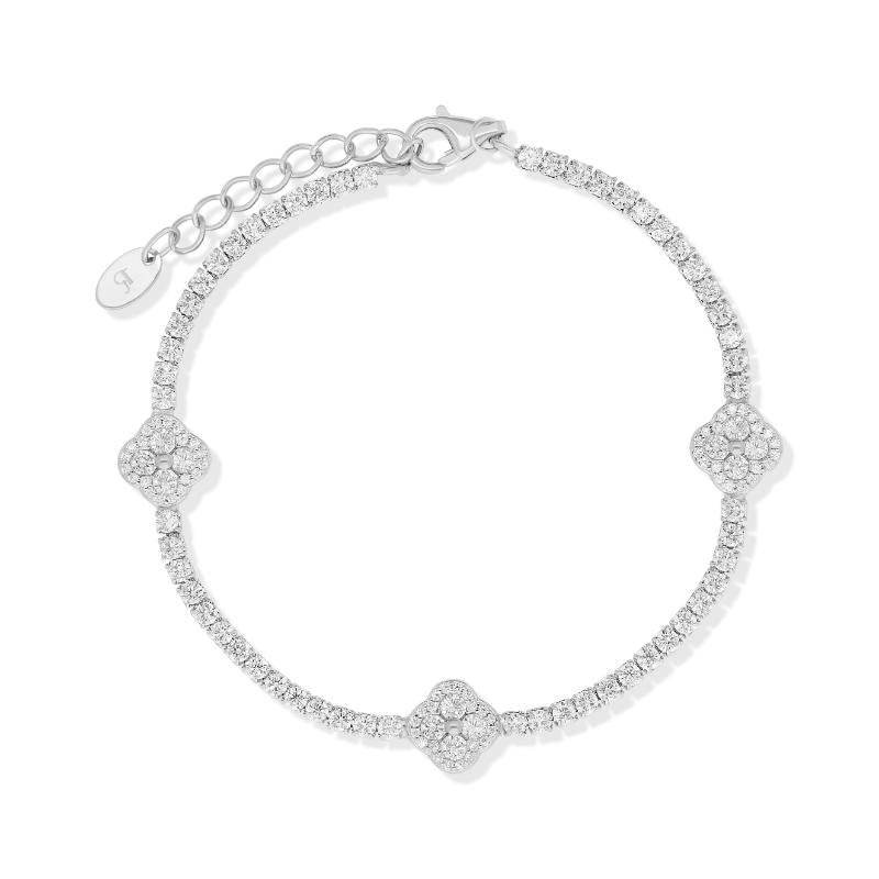 צמיד טניס פרח ✨NEW