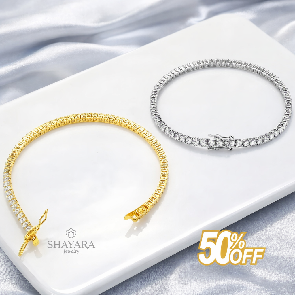 צמיד טניס כסף במבצע מטורף💥