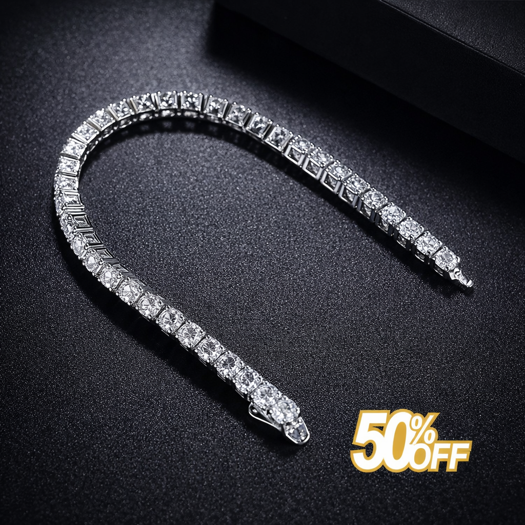 צמיד טניס כסף במבצע מטורף💥