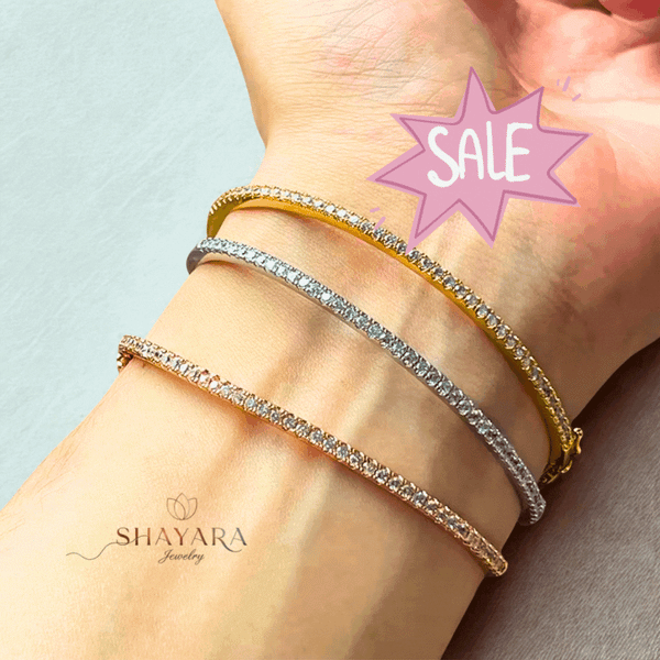 💫 "Brilliance Bangle" – בריליאנס בנגל צמיד קשיח