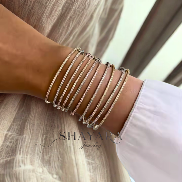 💫 "Brilliance Bangle" – בריליאנס בנגל צמיד קשיח
