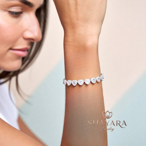 צמיד לבבות נוצץ במיוחד ✨NEW