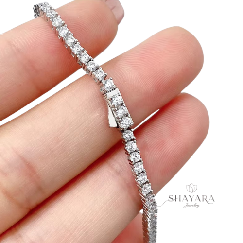 "צמיד טניס נצנוץ קלאסי" 3 מ"מ