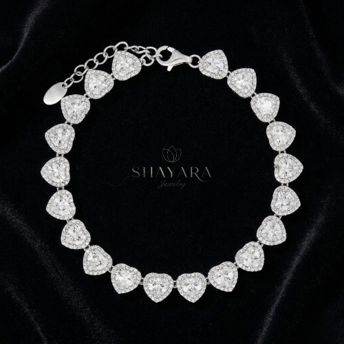 צמיד לבבות נוצץ במיוחד ✨NEW