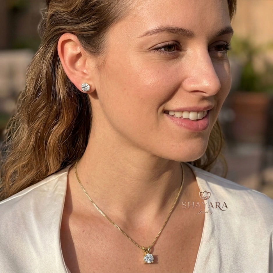 ✨ סט שרשרת ועגילים "אור זהב"✨ דיל יוקרה