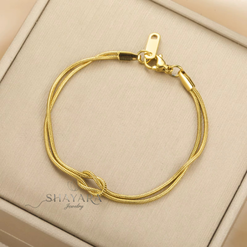 צמיד קשירת אהבה עם תליון פרח❤️