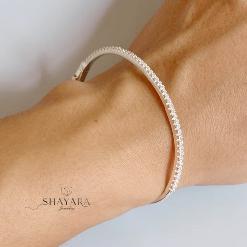 "Silver Spirit – צמיד קשיח מכסף טהור "