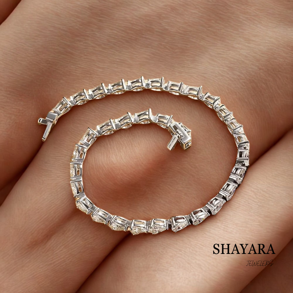 צמיד טניס בצורת טיפת מים