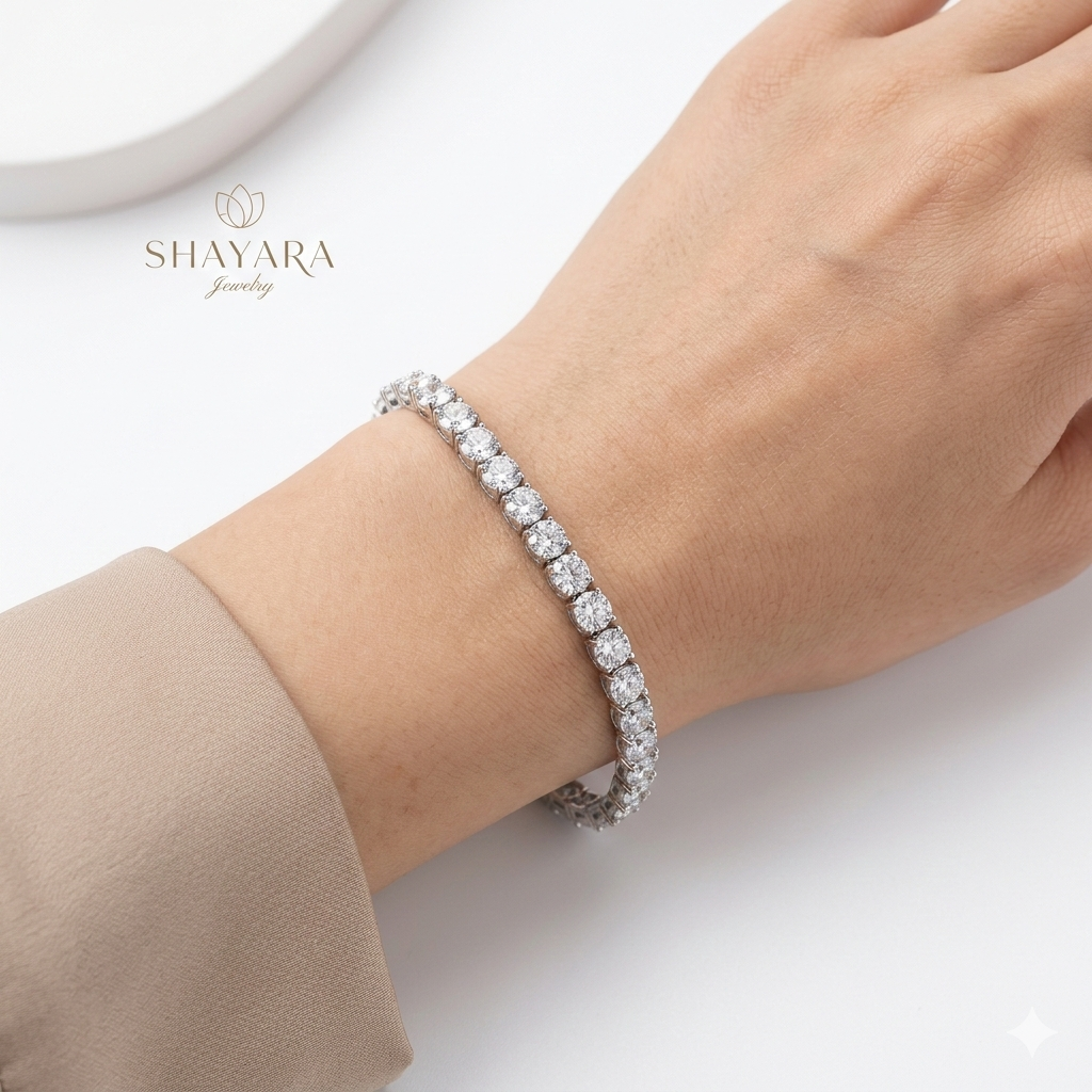 צמיד טניס כסף במבצע מטורף💥