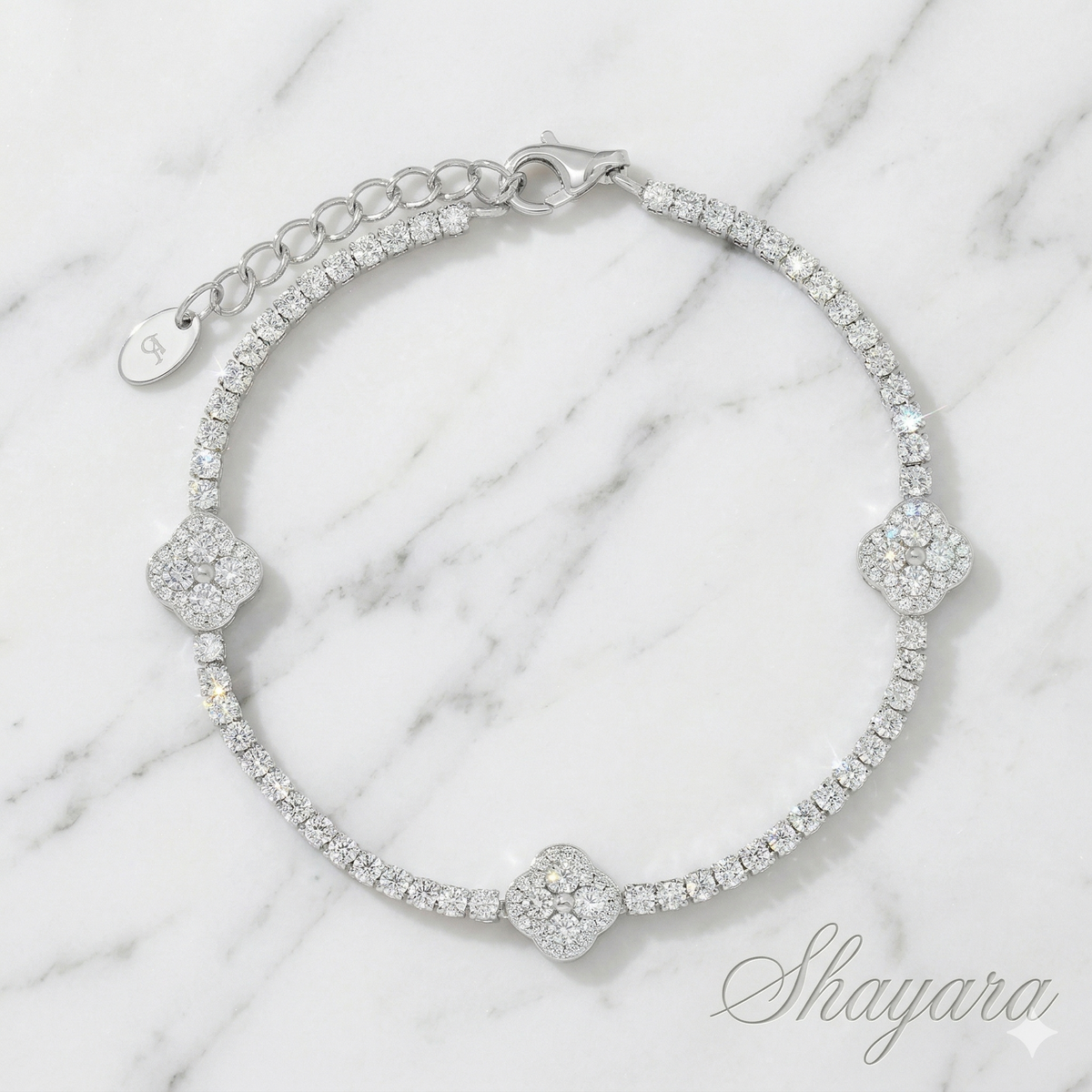 צמיד טניס פרח ✨NEW