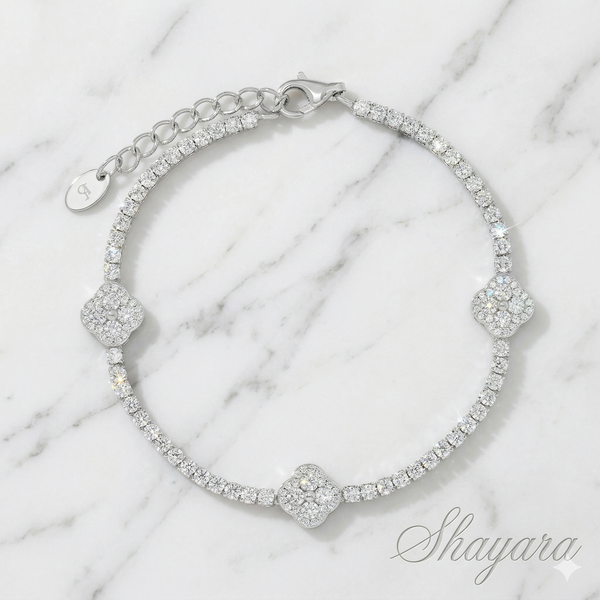 צמיד טניס פרח ✨NEW