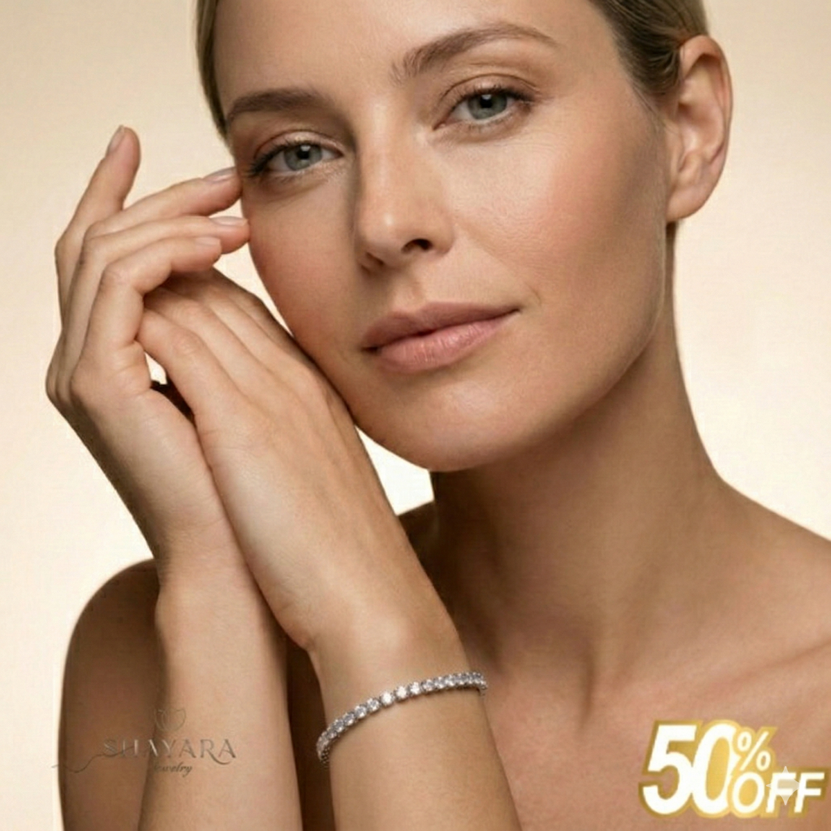 צמיד טניס כסף במבצע מטורף💥