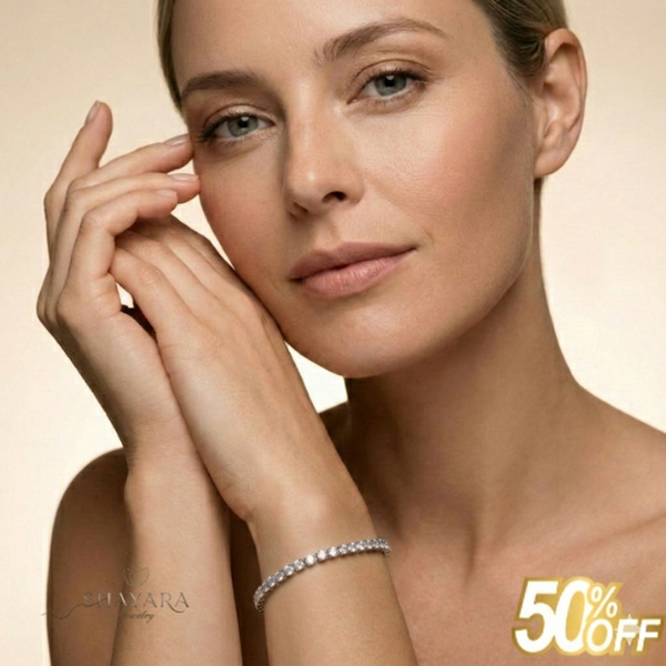 צמיד טניס כסף במבצע מטורף💥