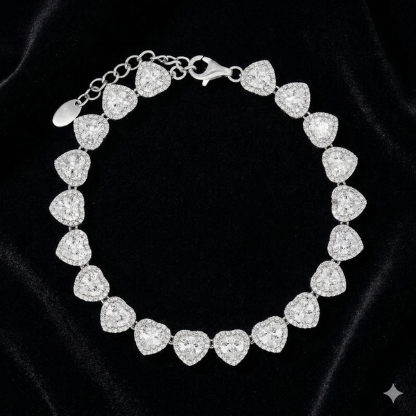 צמיד לבבות נוצץ במיוחד ✨NEW