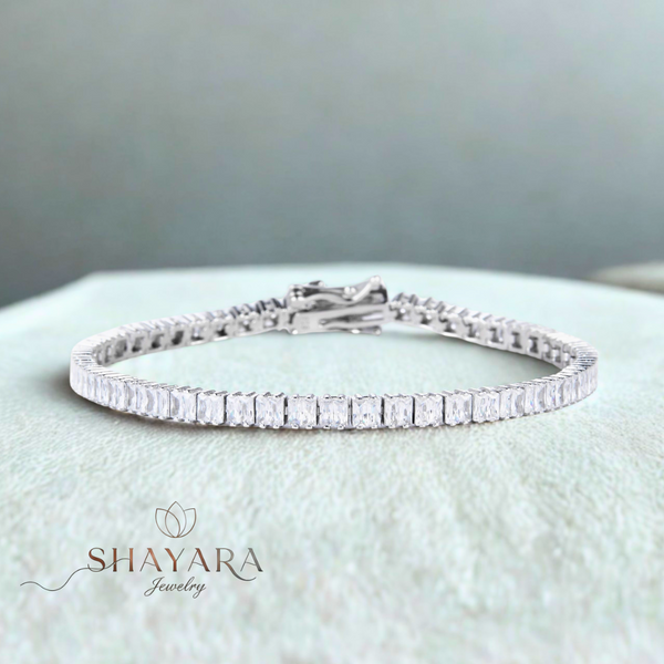 צמיד טניס כסף LUMINA