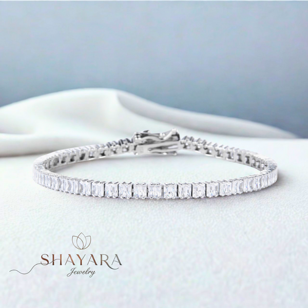 צמיד טניס כסף LUMINA