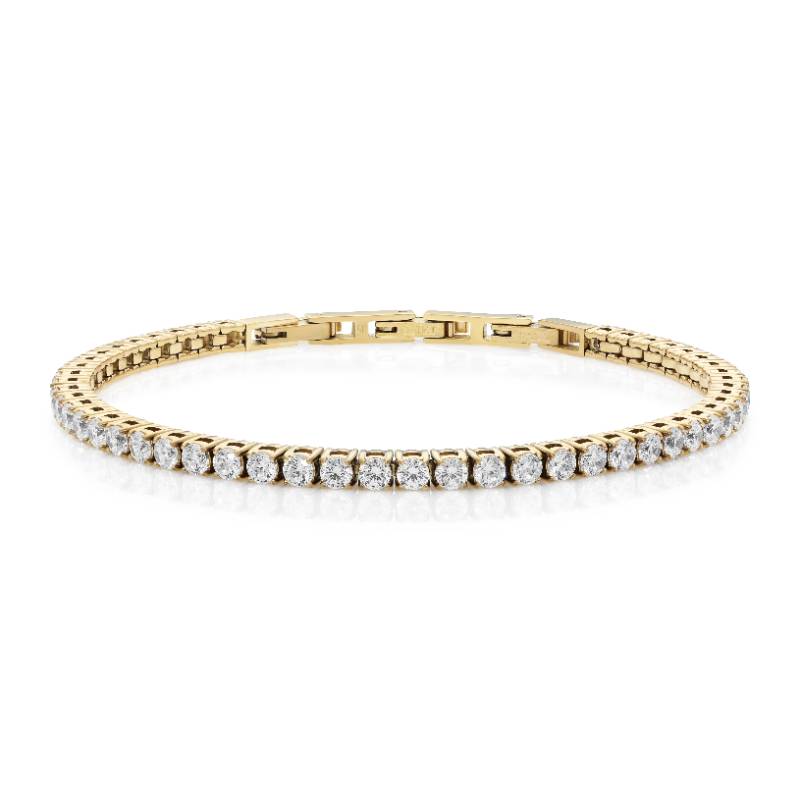 צמיד טניס משובץ לאישה / ולגבר