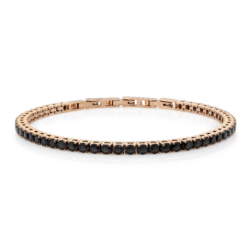 צמיד טניס משובץ לאישה / ולגבר