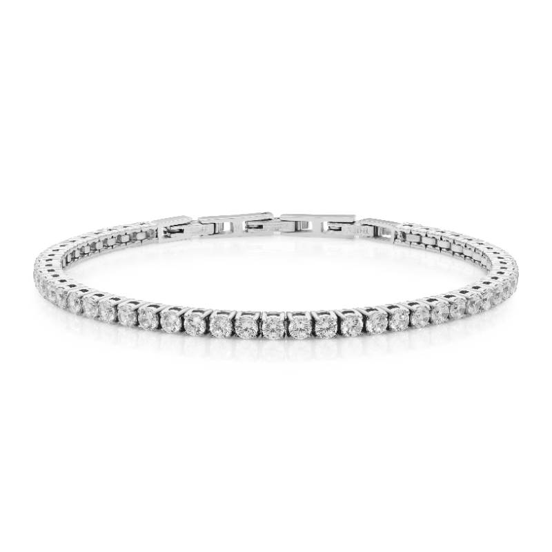 צמיד טניס משובץ לאישה / ולגבר