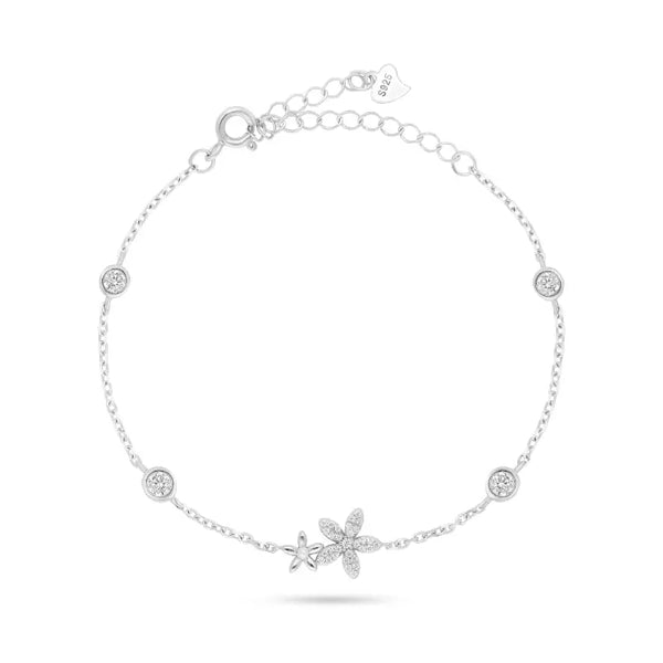 צמידים כסף עדינים משובץ אבני יהלום