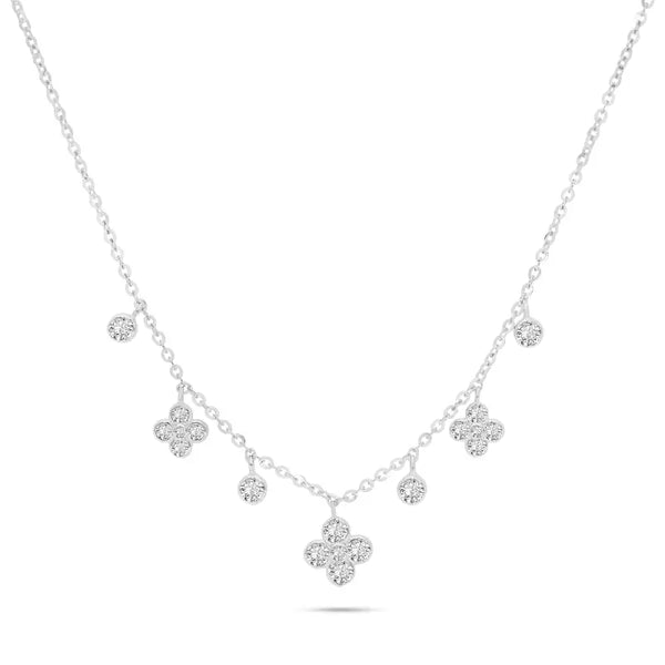 שרשרת כסף תלתנים קטנים