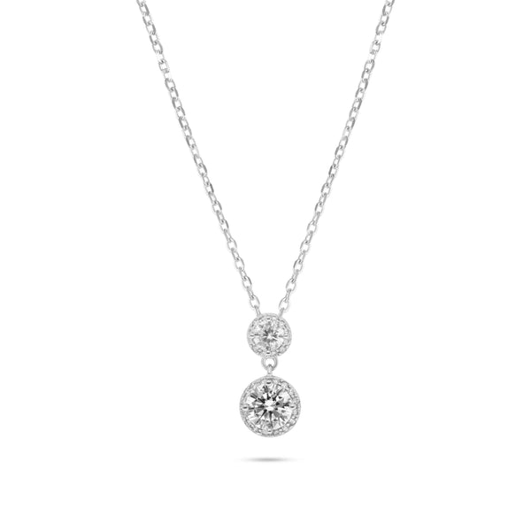 שרשרת 2 סוליטר כסף