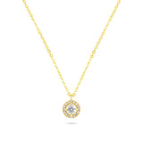 שרשרת סוליטר ציפוי זהב