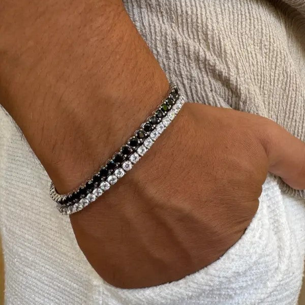 צמיד טניס שחור