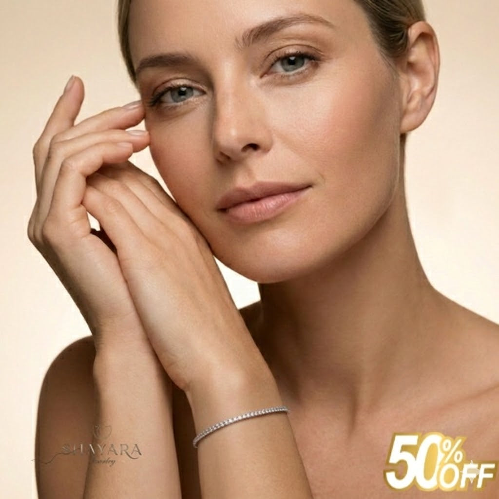 צמיד טניס כסף במבצע מטורף💥